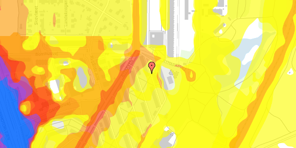 Trafikstøjkort på Ryparken 194, 1. th, 2100 København Ø