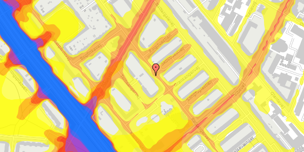 Trafikstøjkort på Rørsangervej 35, 1. tv, 2400 København NV