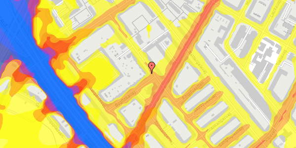 Trafikstøjkort på Rørsangervej 61, 1. th, 2400 København NV