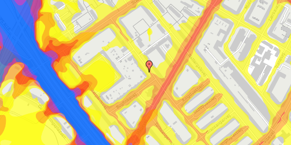 Trafikstøjkort på Rørsangervej 63, st. th, 2400 København NV