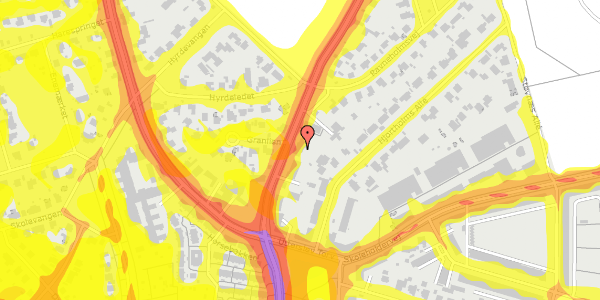 Trafikstøjkort på Rådvadsvej 16, 2. th, 2400 København NV