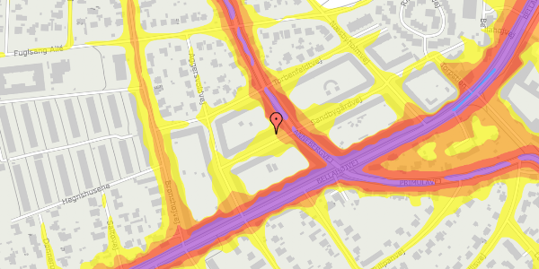 Trafikstøjkort på Sandbygårdvej 24, 2. tv, 2700 Brønshøj