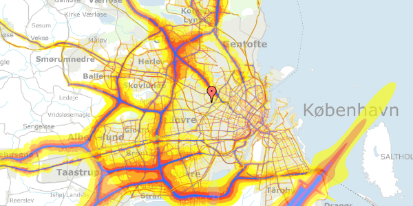 Trafikstøjkort på Sandbygårdvej 32, st. th, 2700 Brønshøj