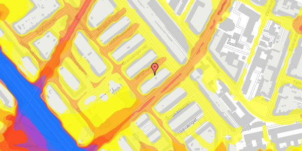 Trafikstøjkort på Sangfuglestien 10, st. th, 2400 København NV