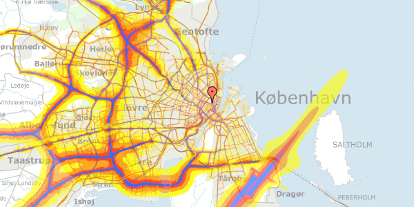 Trafikstøjkort på Sankt Gertruds Stræde 8A, kl. , 1129 København K