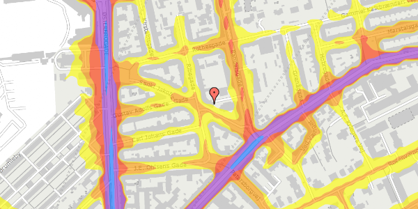 Trafikstøjkort på Sankt Jakobs Gade 11, st. tv, 2100 København Ø