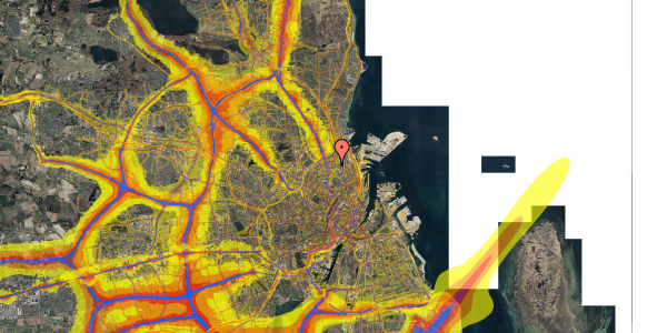 Trafikstøjkort på Sankt Kjelds Gade 8, 4. tv, 2100 København Ø