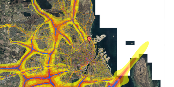 Trafikstøjkort på Sankt Kjelds Gade 10, 3. tv, 2100 København Ø