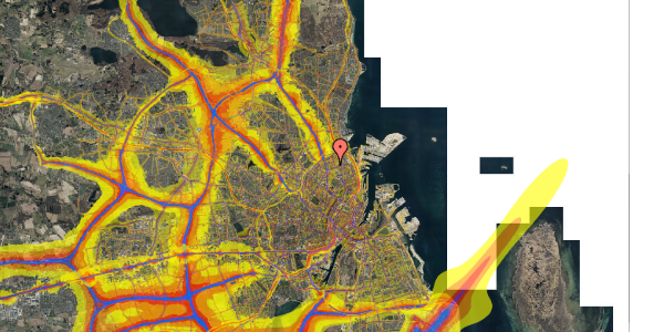 Trafikstøjkort på Sankt Kjelds Gade 16, st. th, 2100 København Ø