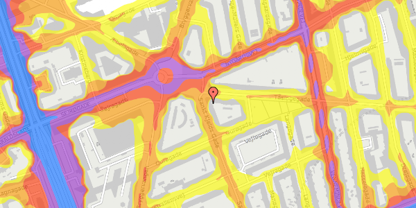 Trafikstøjkort på Sankt Kjelds Gade 32, st. tv, 2100 København Ø