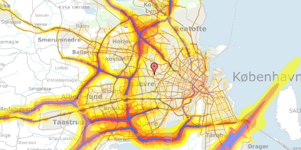 Trafikstøjkort på Selsøvej 23, 2720 Vanløse