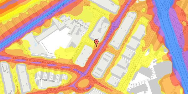 Trafikstøjkort på Sigvald Olsens Gade 1, 1. tv, 2450 København SV