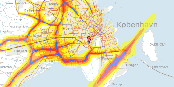 Trafikstøjkort på Sigvald Olsens Gade 2, st. tv, 2450 København SV