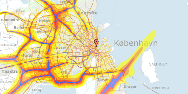 Trafikstøjkort på Silkegade 17, kl. 1, 1113 København K