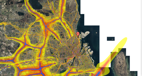 Trafikstøjkort på Sionsgade 20, 4. th, 2100 København Ø