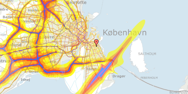 Trafikstøjkort på Sixtusvej 3, 2300 København S