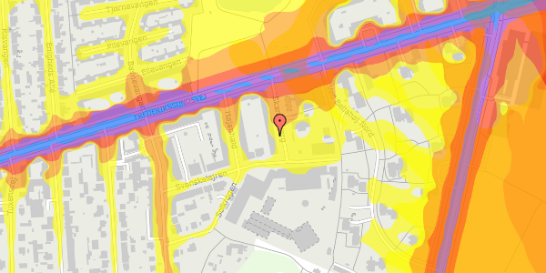 Trafikstøjkort på Skansebjerg 8, st. th, 2700 Brønshøj