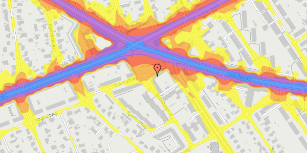 Trafikstøjkort på Skibelundvej 28, 1. th, 2720 Vanløse