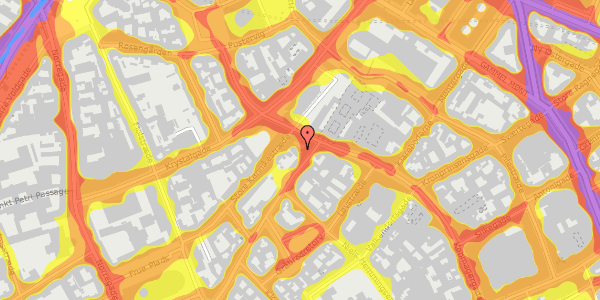 Trafikstøjkort på Skindergade 2A, 2. , 1159 København K