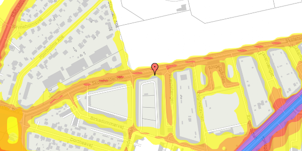 Trafikstøjkort på Skoleholdervej 41, 4. th, 2400 København NV