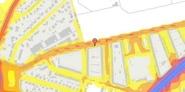 Trafikstøjkort på Skoleholdervej 43, st. tv, 2400 København NV