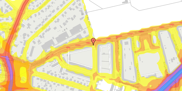 Trafikstøjkort på Skoleholdervej 47, 1. th, 2400 København NV