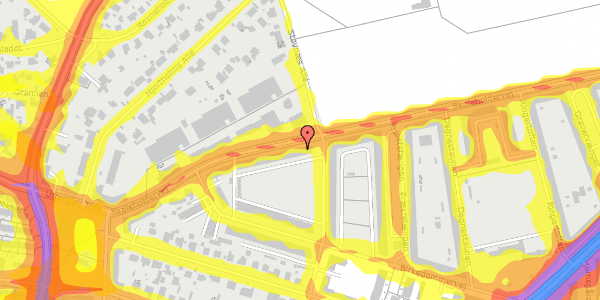 Trafikstøjkort på Skoleholdervej 49, 2. th, 2400 København NV