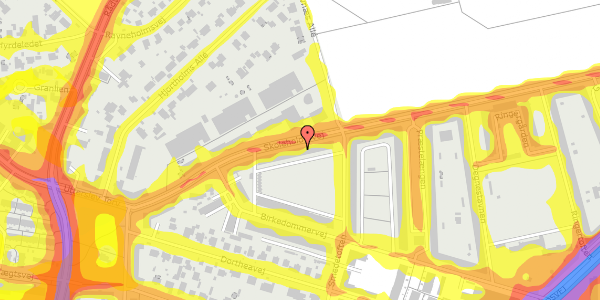 Trafikstøjkort på Skoleholdervej 53, 2. th, 2400 København NV