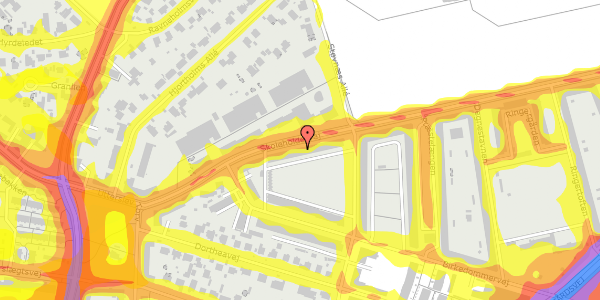 Trafikstøjkort på Skoleholdervej 55, st. th, 2400 København NV