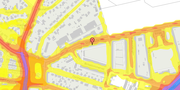 Trafikstøjkort på Skoleholdervej 57, 1. th, 2400 København NV