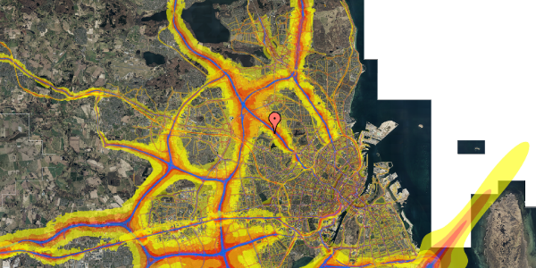 Trafikstøjkort på Skolesiden 21, st. mf, 2700 Brønshøj