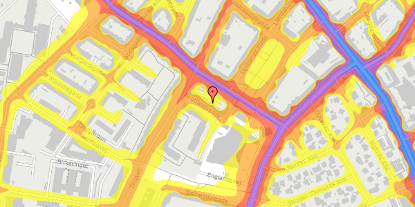 Trafikstøjkort på Skotlandsgade 5, 2. , 2300 København S