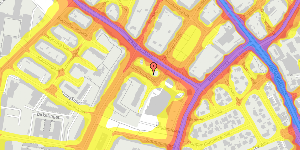 Trafikstøjkort på Skotlandsgade 7, 2. th, 2300 København S