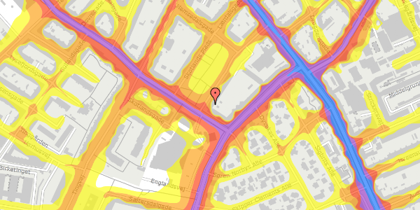 Trafikstøjkort på Skotlands Plads 2, 1. th, 2300 København S