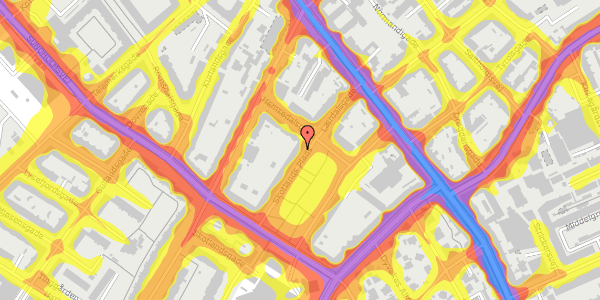 Trafikstøjkort på Skotlands Plads 15, st. tv, 2300 København S