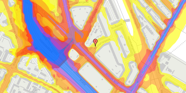 Trafikstøjkort på Skotterupgade 12, 4. th, 2200 København N