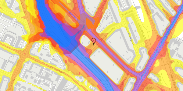 Trafikstøjkort på Skotterupgade 18, 3. tv, 2200 København N