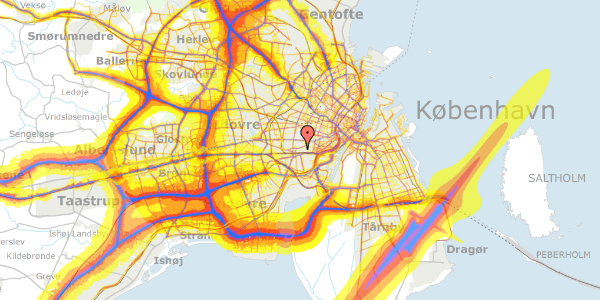 Trafikstøjkort på Skovbogårds Allé 5, 2500 Valby