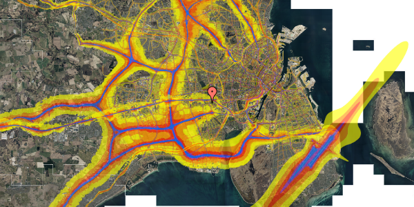 Trafikstøjkort på Skyttegårdvej 35, 2. th, 2500 Valby