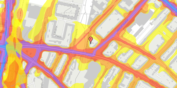 Trafikstøjkort på Slejpnersgade 4, 1. tv, 2200 København N