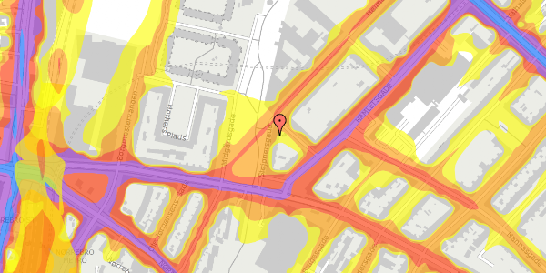 Trafikstøjkort på Slejpnersgade 10, 2. th, 2200 København N