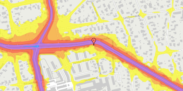 Trafikstøjkort på Slotsherrensvej 55, 1. , 2720 Vanløse