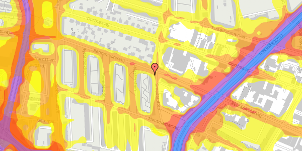 Trafikstøjkort på Smedetoften 17, 2. th, 2400 København NV