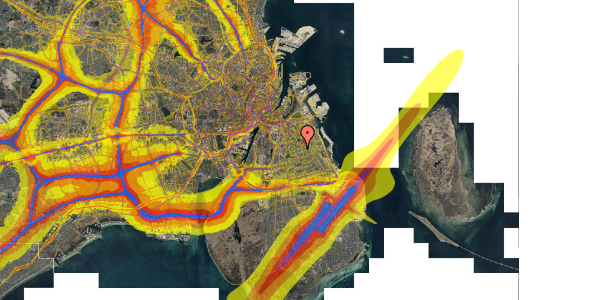 Trafikstøjkort på Smyrnavej 22, 3. th, 2300 København S