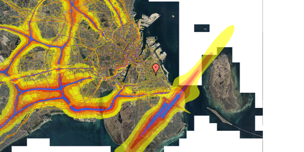 Trafikstøjkort på Smyrnavej 30, 1. tv, 2300 København S