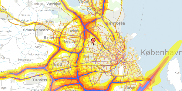 Trafikstøjkort på Smørumvej 213, 2. th, 2700 Brønshøj