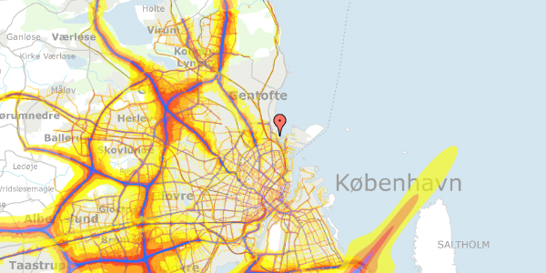 Trafikstøjkort på Soldalen 5, 2100 København Ø