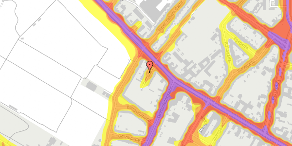 Trafikstøjkort på Solitudevej 4, kl. th, 2200 København N