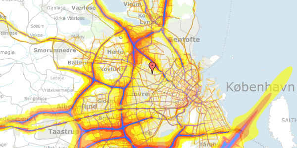 Trafikstøjkort på Solsikkevej 20, 2700 Brønshøj