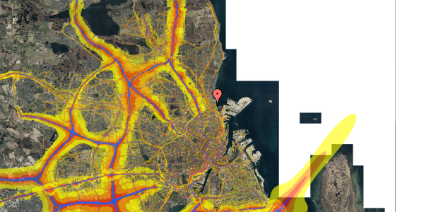 Trafikstøjkort på Solvænget 5, kl. 66, 2100 København Ø